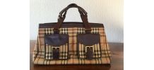 Sac tout cuir Burberry 
