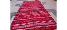 Tapis kilim rouge 280cm*125cm