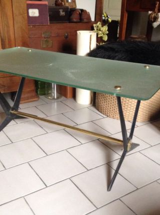 Table basse en verre 1950