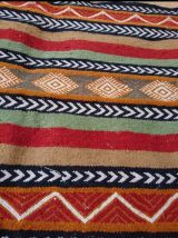 Tapis kilim berbère multicolore fait main 145cm*100cm