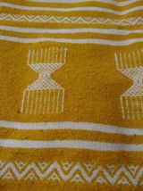 Tapis jaune fait main 140cm*90cm