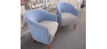 Paire de fauteuils style club