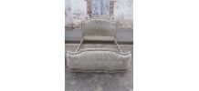 Lit corbeille patiné style Louis XV