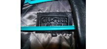 veste 3/4 cuir noir T58