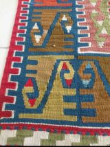 Kilim tapis turc fait à main en pure laine 200cm*125cm