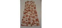 robe a motif vintage 70