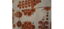 robe a motif vintage 70