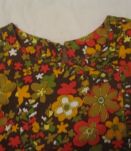robe motif fleurs vintage 70