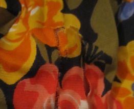 robe motif fleurs vintage 70