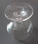 9 verres à Cognac en verre  gravé/son cristallin