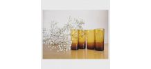 Verres à orangeade ambrés 