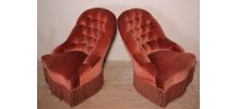 Fauteuils crapaud Terracotta