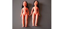 2 poupées jouets de bazar vintage