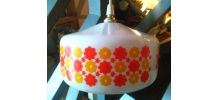 Lustre en opaline Années 60/70