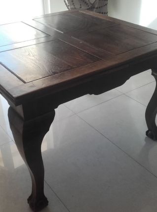 Table ancienne style chippendael en bois (sans les chaises)