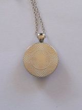 Pendentif Religieux Médaillon VIERGE Enfant Image sous Verre
