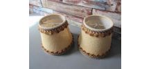  2 Abats jour ancien a pince Vintage 