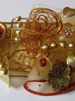 Broche - création artisanale JPM´CREATIONS  "PIECE UNIQUE - 