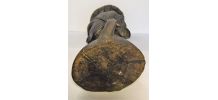 Statue buste femme art africain vintage bois porteuse