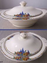 Légumier ancien en faïence anglaise "J &amp; G MEAKIN"