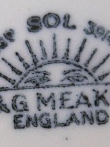 Légumier ancien en faïence anglaise "J &amp; G MEAKIN"