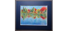 Pastel A .Couret peintre Gardois  creation des années 1980