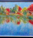 Pastel A .Couret peintre Gardois  creation des années 1980