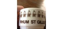 4 tasses café Arcopal Publicité Rhum St Gilles avec sous-tas