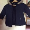 Manteau Marine avec capuche/fourrure 