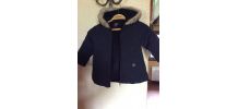 Manteau Marine avec capuche/fourrure 