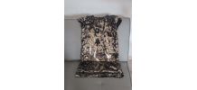 robe fille 12ans paillettes noire et doré 