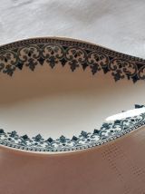 Soupière et 2 raviers en demi porcelaine Badonviller