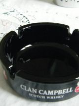 Ancien cendrier Bistrot whisky Clan Campbell 