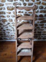 Chaise escabeau ancienne