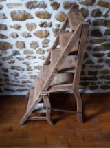 Chaise escabeau ancienne