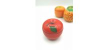 Lot 4 boites métal fruits