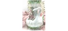 Vase en céramique cygne