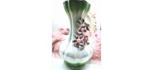 Vase en céramique cygne