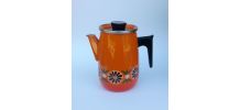 cafetière émaillée vintage français Aubecq