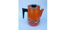 cafetière émaillée vintage français Aubecq