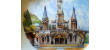 cendrier-vide poche porcelaine d'art de limoges