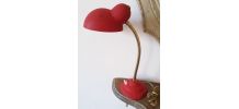 Lampe de bureau rouge
