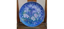 Jolie assiette décorative japonaise peinte à la main