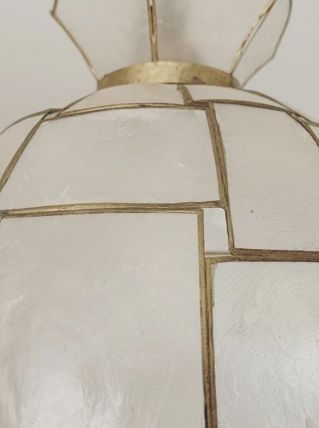Lustre nacre et laiton