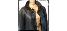 Blouson en cuir pompier