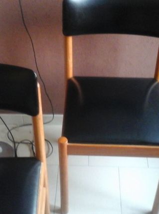 Deux Chaises ancienne années 60's simili cuire