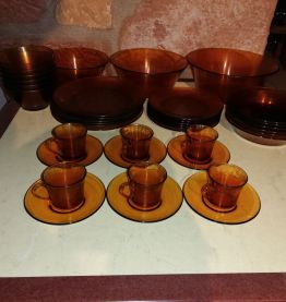 Set Vaisselle de table 39 pièces, années 60s/70s