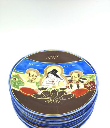 6 sous tasses asiatiques