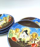 6 sous tasses asiatiques
