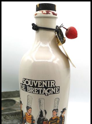 Bouteille en ceramique vide liqueur fraise de plougastel